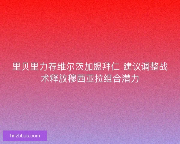 里贝里力荐维尔茨加盟拜仁 建议调整战术释放穆西亚拉组合潜力